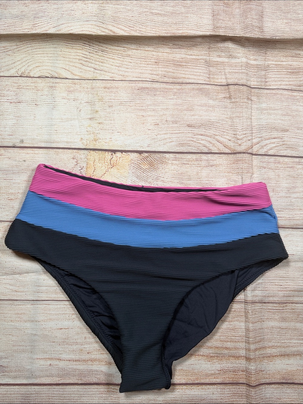 Rip Curl Women's Bikini Bottom in Pink, Blue & Black